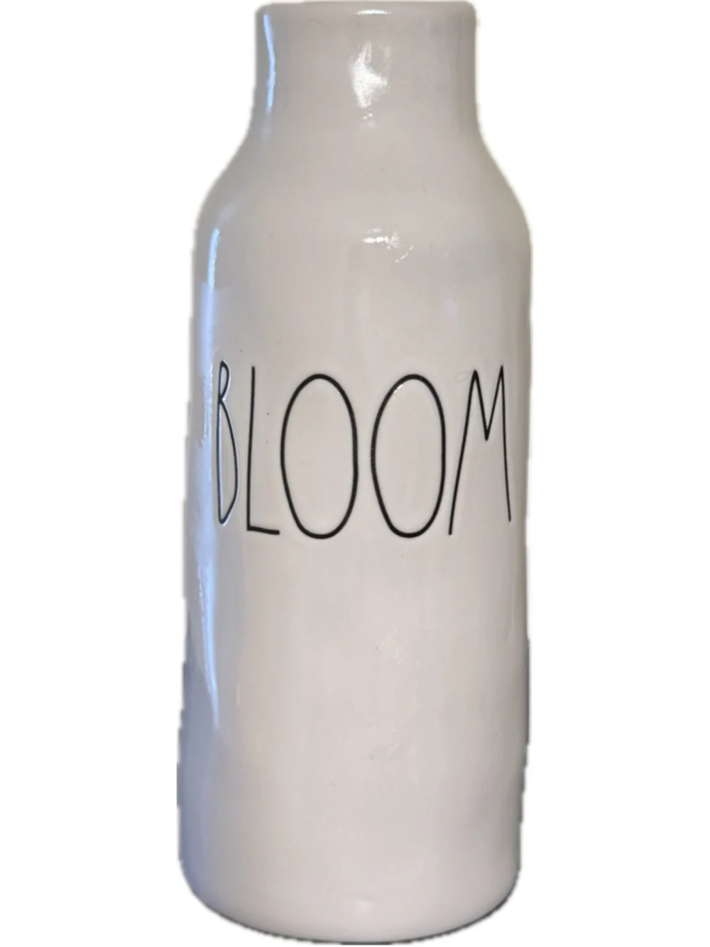 Rae Dunn BLOOM Vase Artisan Collection Magenta White Ceramic Farmhouse Decor